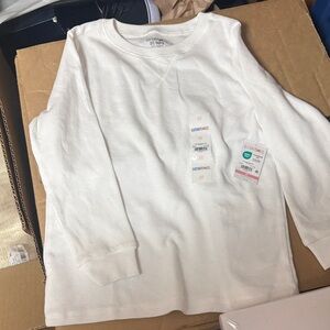 Garanimals White Long-Sleeve Waffle Tee